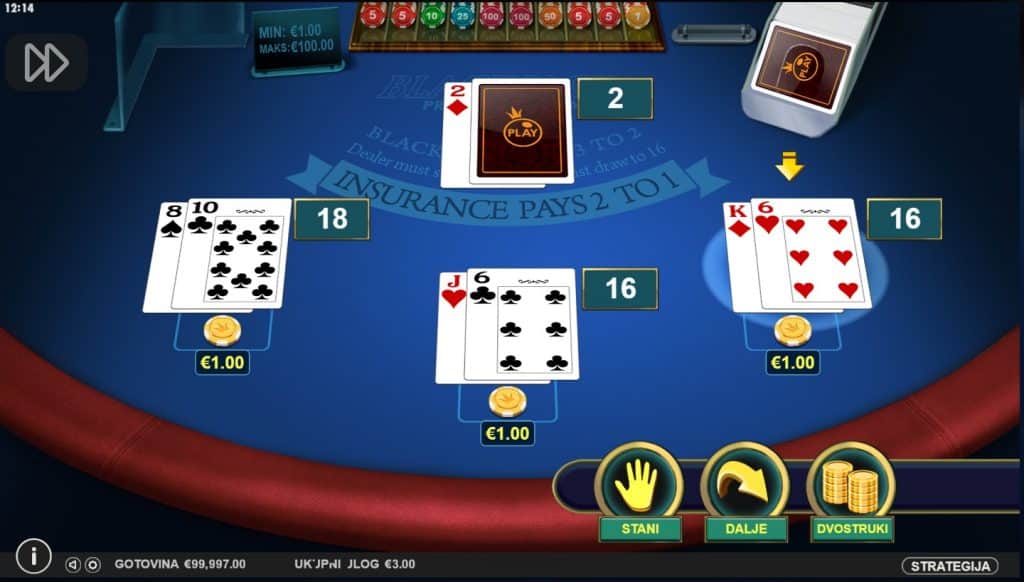 Blackjack igre casino