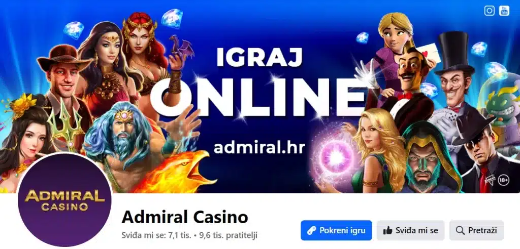 Admiral casino Facebook