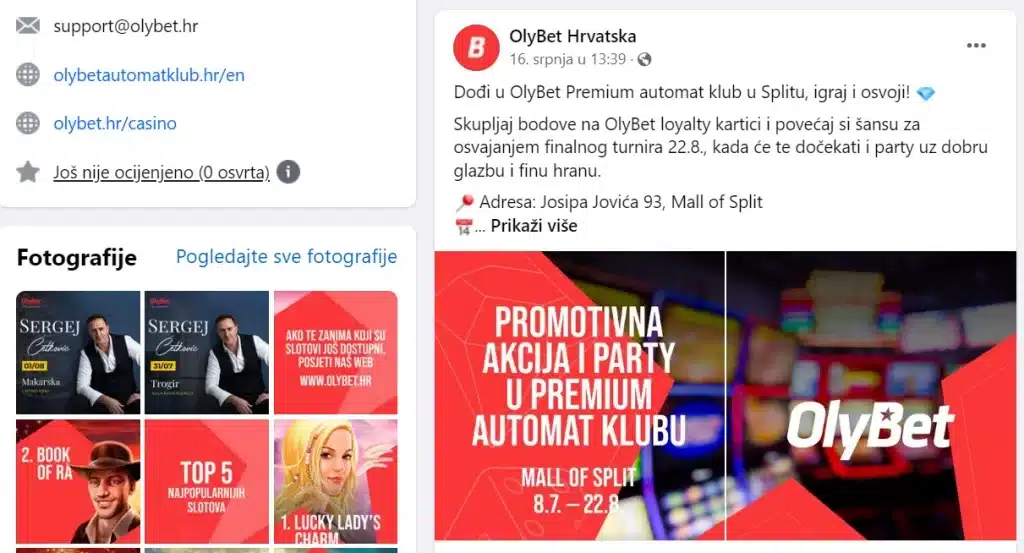 Promocije Olybet