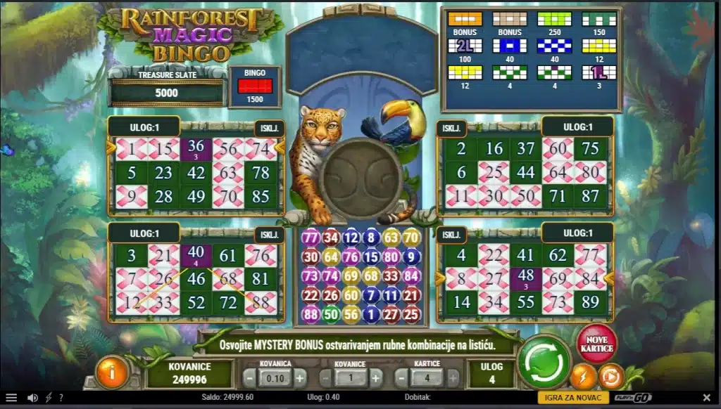 Rainforest Magic Bingo