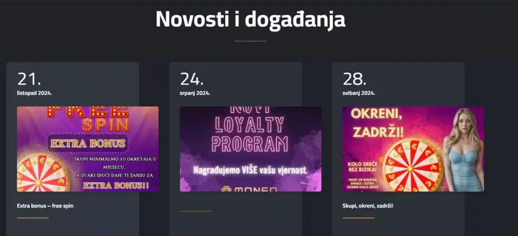 Moneo novosti i događanja