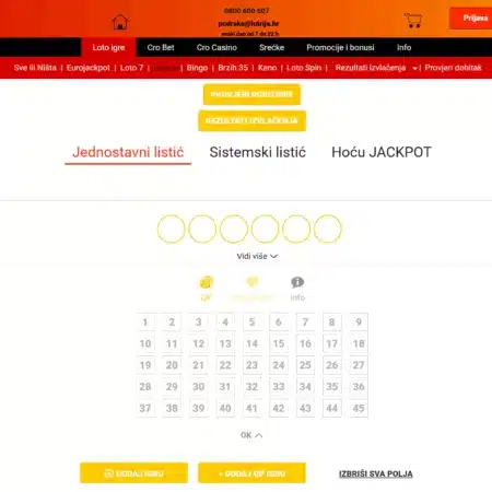 Loto 6 Hrvatska Lutrija – bitne informacije i generator brojeva!